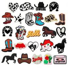 8/15/25PCS Cartoon Personalized Cowboy Series Shoe Charms Set, PVC Shoe Decorations For Beach Bag, Shoe Accessories Charms, Gift Idea For Birthday Christmas Valentine's Day Halloween Party Favors - Multicolor - View 11