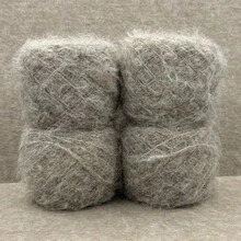 4 حزمة من خيط الصوف المخلوط بالألباكا - 760م/832 ياردة، سمك متوسط، خيط ناعم طويل الألياف، مناسب لصناعة الأوشحة والسترات الدافئة | مجموعة صوف DIY ناعمة للحياكة والكروشيه، مخلوط بالنايلون، متين - لون كستنائي - مشاهدة 2