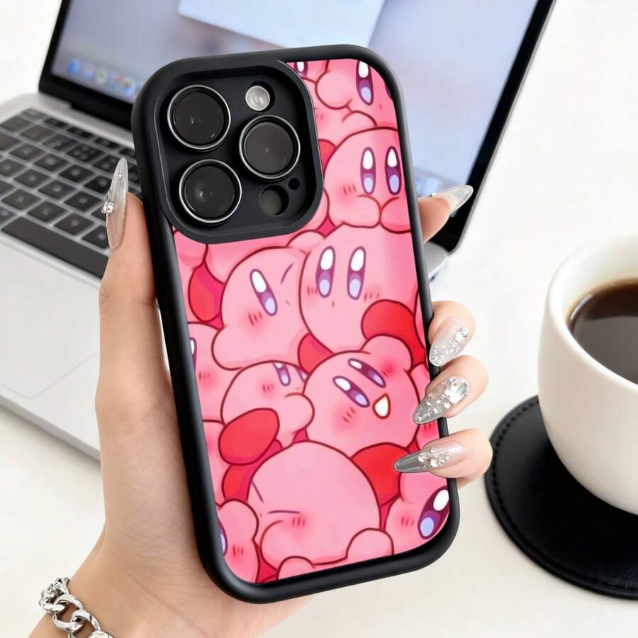 Funda de Teléfono con Patrón de  y Personajes Lindos para  14 Pro Max  13  12  Galaxy S23 S22 S21 Protector de Teléfono Funda de Pareja Regalo para Novio Novia Regalo de Vacaciones - Blanco - Ver 1