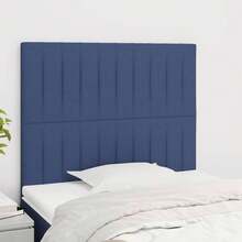 vidaXL Testiera blu 80x5x118/128 cm in tessuto - Blu - Visualizzare 1