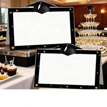 24/48 Pcs Graduation Place Cards Seating Name Card Tented Cards For Buffet Table Supplies Party Decorations - Multicolor - View 7