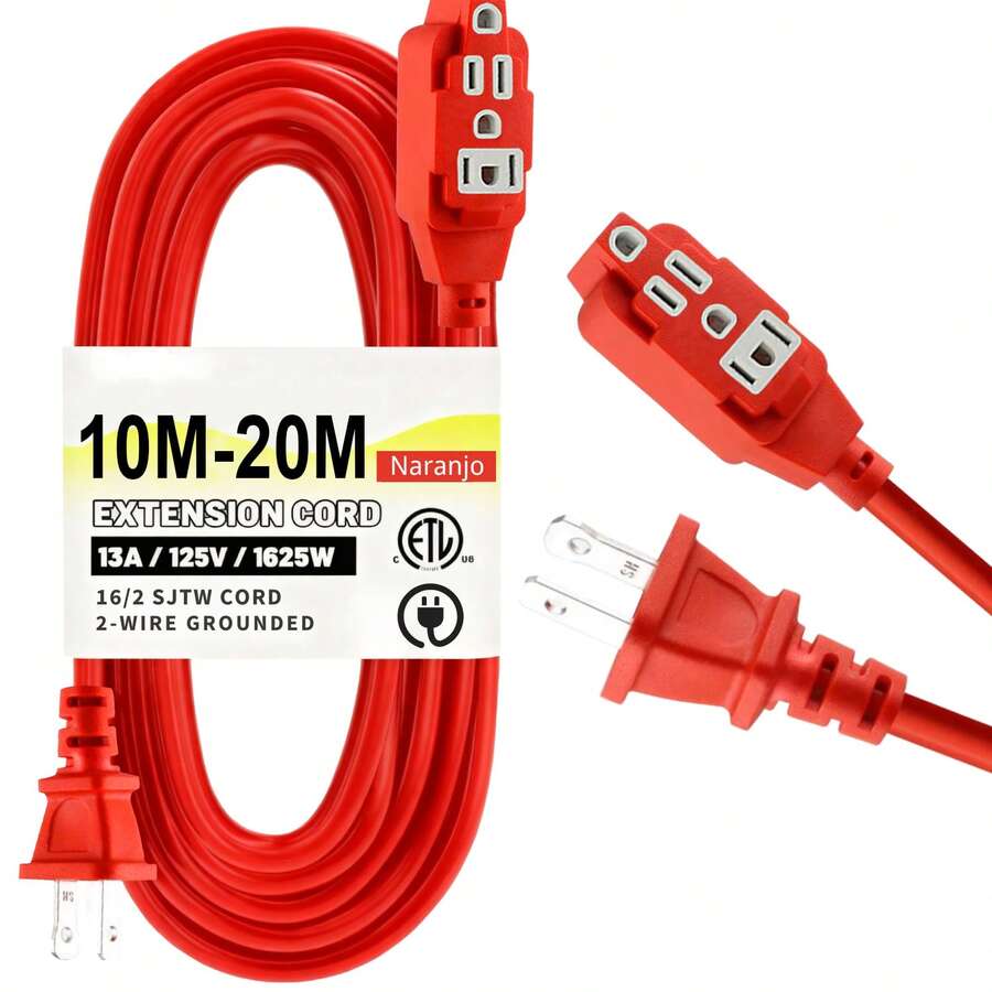 Heavy Duty Electrical Extension Cord Multi-Socket Orange - Orange - View 1