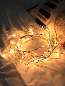 1pc/Branch Battery Powered Fairy Lights, Living Room Floor Decor Lamp, Bedroom Decor LED, Bendable Branch Lights, Vine Lights, For Patio/Room/Party/Bar, Wall/Desk/Fireplace/Balcony Garden/Wedding/Birthday/Holiday/Home Decor Ambiance Lighting, Warm Light (3 AA Batteries Required, Not Included) - Multicolor - View 8