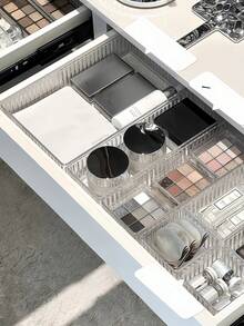 10/7/4/1pc Makeup Organizer, Drawer Storage Box, Desktop Storage Case, Valentine's Day Gifts In The Beginning Of School Season, Cosmetics Storage Box, Cosmetics Storage Tray, Skin Care Perfume Bottle Storage Rack, Drawer Storage Blue, Gifts, New Year Gifts, School Supplies In The Beginning Of School Season