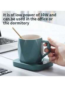 USB供电保温杯垫 - ABS材质，30°C电热饮料加热垫 - 让咖啡整个冬天都保持温暖 - 适合家庭和办公室使用 - 圣诞节、感恩节、情人节、父亲节和母亲节的完美礼物 - 仅支持保温功能，不支持加热功能。