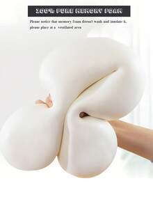 Black Travel Neck Pillow, Best Memory Foam Airplane Pillow For Head Support Soft Adjustable Pillow For Plane, Car & Home Recliner Use Travel Rest Supplies Travel Items Sleep Help Vacation Accessories Holiday Comfortable Sleepers For Travel Camping Office Accessories Travel Plane - màu đen - Xem 4