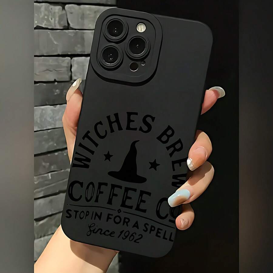 2026 nueva funda mate para teléfono, funda para teléfono con diseño de brujería, café, parada para un hechizo desde 1962, para modelos de y , protector de teléfono, funda de pareja, regalo para novio y novia, regalo de vacaciones, adecuada para 11 a 17, serie - Negro - Ver 1