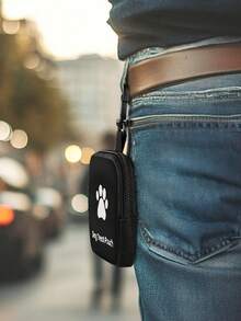 1pc Zippered Dog Training Treat Bag, Portable Pet Snack Bag Made Of Polyester, With Hook For Hanging, Suitable For Outdoor Activities And Pet Walking, Can Store Dog/Cat Treats, Moisture-Proof, Ideal For Dog/Cat Owners And Trainers To Carry Pet Supplies, Pet Accessories, Pet Snack Sealed Bag, Pet Essentials - Multicolor - View 10