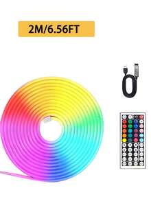 5M RGB Flexible LED Neon Strip Lights, USB Powered Decorative Neon Lights For Indoor And Outdoor Use, DIY Neon Lamp, Suitable For Room, Wall, Holiday And Party - Multi-color light - View 15