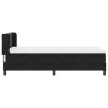 vidaXL Boxspringbett Mit Matratze Schwarz 100x200 Cm Velvet Schwarz - Black - View 8