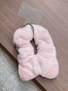 1 pieza Scrunchie de pelo con orejas de gato de peluche, pulsera, funda de teléfono, colgante, diadema versátil, coletero, accesorio para el cabello, dulce y lindo, muñequera multifuncional DIY, pulsera portátil, otoño/invierno