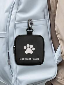 1pc Zippered Dog Training Treat Bag, Portable Pet Snack Bag Made Of Polyester, With Hook For Hanging, Suitable For Outdoor Activities And Pet Walking, Can Store Dog/Cat Treats, Moisture-Proof, Ideal For Dog/Cat Owners And Trainers To Carry Pet Supplies, Pet Accessories, Pet Snack Sealed Bag, Pet Essentials - Multicolor - View 5
