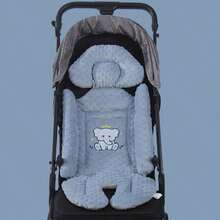Baby Stroller Seat Cushion Cute Animals Pattern Non Slip Car Seat Pad For High Chair, Bassinet, Swing - Blue - View 5