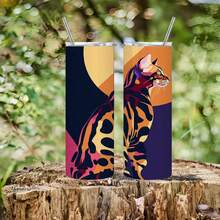 1pc 20oz Vibrant Bengal Cat Insulated Tumbler With Lid & Straw - 304 Stainless Steel, Durable & Stylish For Sports, Outdoor Activities, Perfect Gift Idea, Outdoor Hydration|Artistic Tumbler|Durable Construction - 1個 - 查看 5