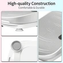 Tousains X ZenActive Vibration Plate Whole Body Exercise And Relaxation Machine With Smart Screen Low Noise Max Weight 330LB For Home Exercise Platform TikTokBlackFriday - 粉色 - 查看 4