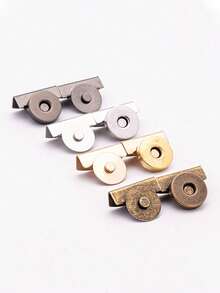 Magnetic Snap Buttons, Seamless Magnetic Snap Fasteners, No Sewing Required To Close, Suitable For Bags, Shoes, Crafts, Fashion Snap Accessories, Bag Accessories, Simple Clip Design, Closure, Magnetic Snap Buttons For Wallets And Handbags, Metal Snap Buttons Without Sewing, Suitable For Bags, Clothing, DIY Crafts - Multicolor - View 7