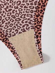 10pcs Women's Seamless Leopard Print V-Shaped Waistband Briefs, Comfortable Skin-Friendly Fabric Ladies Panties - Multicolor - View 5