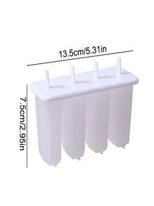 1pc 4-Cavity Popsicle Mold With Lid, Cute Ice Pop Mold For DIY Homemade Ice Cream, Popsicle, And Ice Lolly - Multicolor - View 4