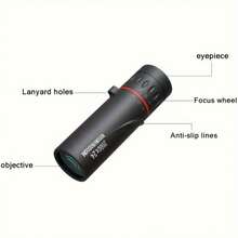 8x Compact High Power Monocular Telescope, Portable Monocular Design, Suitable For Hiking, Birdwatching, Stargazing And Outdoor Adventure