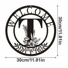 HELLOYOUNG 1件金属牌匾装饰，经典字母设计金属墙饰，墙面悬挂装饰，创意镂空剪影艺术，室内家居装饰，花园墙面装饰，金属工艺品，节日礼物，家居装饰，房间装饰，墙面装饰，生日毕业礼物 - 黑色 - 查看 24