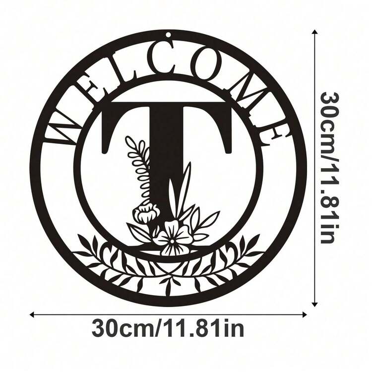 HELLOYOUNG 1件金属牌匾装饰，经典字母设计金属墙饰，墙面悬挂装饰，创意镂空剪影艺术，室内家居装饰，花园墙面装饰，金属工艺品，节日礼物，家居装饰，房间装饰，墙面装饰，生日毕业礼物 - 黑色 - 查看 23