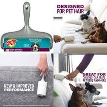 Scotch-Brite - Rodillo de Superficie Grande Extra pegajoso, diseñado para Pelo de Mascotas, 60 Hojas(1 Roller) - Multicolor - Ver 1