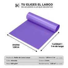 VINILMAX Lona Impermeable de 1.50x1m Uso Rudo con Protección UV para Exterior | Resistente a Polvo, Lluvia y Nieve | Ideal para Camiones, Obra y Construcción | Disponible en Varios Colores - Morado - Ver 3