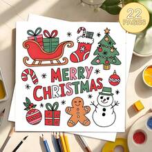 Paisaje poético navideño: En el colorido reino secreto de las imágenes festivas, se desarrolla gradualmente un largo rollo de romance navideño y poesía enfocada, un viaje de colorear, libro para colorear, San Valentín, cumpleaños y otras festividades. Pintura y útiles escolares, 22 páginas, libros, libros para colorear, útiles escolares, escuela, Navidad, Halloween, cumpleaños, regalos de vuelta a la escuela, libros de color, adultos, regalos de Navidad - Una pieza - Ver 7