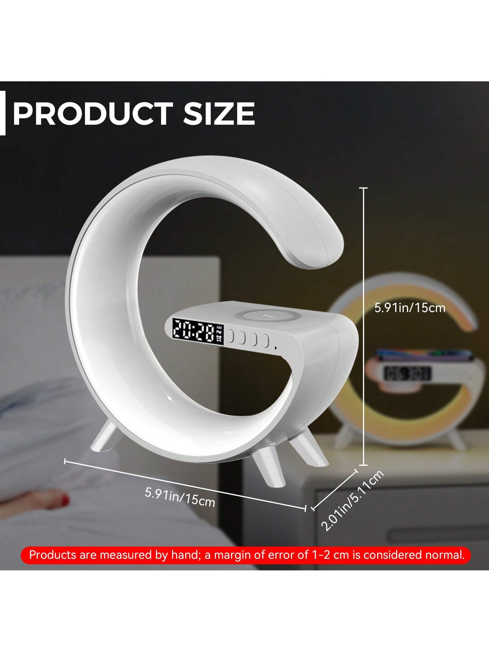 EIGIIS 1 قطعة مصباح ذكي مع 10 أوضاع إضاءة (15 * 15...