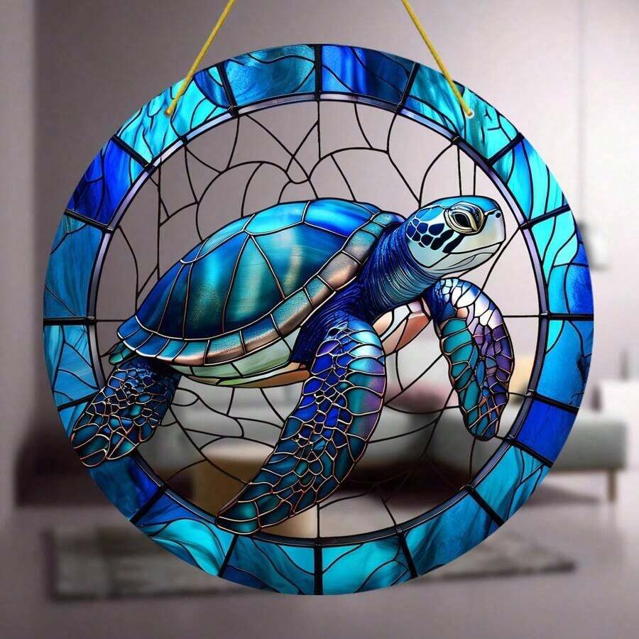 1pc Acrylic Catcher - Colorful Decoration, Vibrant Garden And Patio Catcher, Spiritual Room Decor, Lovers, Beach And Bathroom Decor. - Màu xanh lam - Xem 1