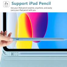 For IPad 11th 10th Generation Case With Keyboard (2022, 10.9\), Wireless Detachable Keyboard, Pencil Holder For IPad 11 Inch (A16 2025), 10th Gen (10.9 Inch 2022) Blue,Blue - Blue - View 8