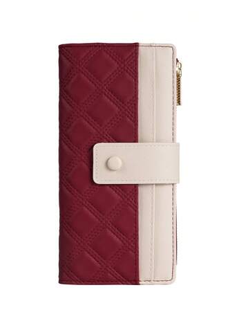 BATSIOE Vintage Oiled Leather Long Wallet For Women Large Capacity Multi-Function Zipper Clutch Purse Coin Pouch Money Wallet Purse Wallet Gifts Stocking Stuffers