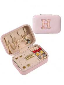 1 hộp đựng trang sức tối giản, hộp đựng trang sức PU di động cho du lịch mùa hè, hộp đựng trang sức mini đựng hoa tai, vòng cổ, nhẫn, trưng bày và cất giữ trang sức, hộp đựng trang sức dung tích lớn, thích hợp đựng hoa tai, nhẫn, vòng cổ, vòng tay, phụ kiện làm móng, Ngày của Mẹ, Giáng sinh, quà tặng Halloween, hộp đựng đồ cho phụ nữ, vật dụng thiết yếu khi đi du lịch, lưu trữ đồ dùng trong ký túc xá khi trở lại trường - Nhiều màu - Xem 25