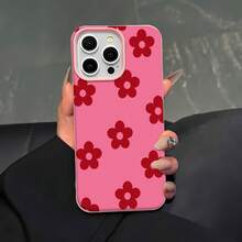 Funda para teléfono con diseño floral, compatible con Samsung,  17,  16 Pro Max,  15 Pro Max,  13 y  12. Fabricada en TPU para una protección eficaz contra golpes y caídas. Un regalo ideal para familiares, amigos, seres queridos, parejas y para Navidad. - Rosa - Ver 5