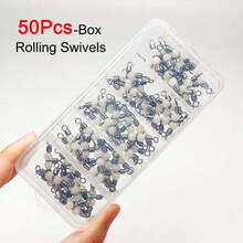 50Pcs/Box3-Way Luminous Rolling Swivels Ball Bearing Swivel Sea Fishing Accessories Hook Connector - Multicolor - View 12