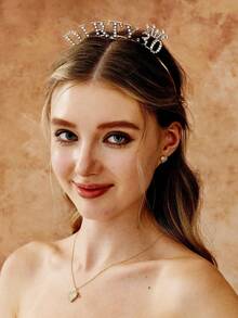 تاج ملكي "قذر 30" شريط رأس لحفل عيد ميلاد ال- 30، هدية عيد ميلاد ال- 30 للمرأة، شريط شعر، تاج، شريط شعر