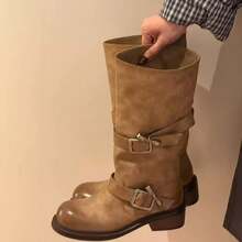 Women Mid-Calf Boots - White - View 3