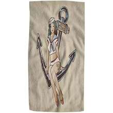 Pehede - Toalla de mano de animales de dibujos animados, color café, bosque, oso oscuro, lindo búho, zorro, ardilla, catarina, suave, para invitados, decoración de baño, paños de cocina, 15 x 30 pulgadas(Baño de ancla y niña) - Multicolor - Ver 2