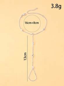 1件新款星形设计指链手链，时尚简约波西米亚风女士配饰 - 星星 - 查看 5