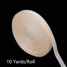 6-25mm Beige Single-Sided Velvet Ribbon, Christmas Ribbon, Jewelry Display Packaging, Flower Gift Wrapping, Bows, DIY Party Decoration - Beige - View 11
