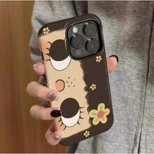 Daisy Co. Vintage Cartoon Big Eye Girl IMD Girl Face Phone – Retro Aesthetic Cover With Daisy Flowers, Cute Quirky Art Design 16 15 14 13 12 11 Pro 13 12 11 Pro MaxCreative Cartoon Phone, Shockproof And Drop-Resistant Full Protect, Suitable 17/17ProMax/IPhone16/16Plus/16Pro/16ProMax, IPhone15/15Plus/15Pro/15ProMax, IPhone14/14Plus/14Pro/14ProMax, IPhone13/13Pro/13ProMax,Girlfriend, Boyfriend, Valentine's Day, - màu đen - Xem 3