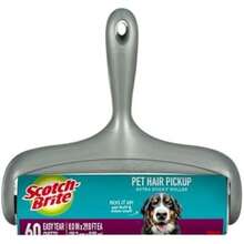 Scotch-Brite - Rodillo de Superficie Grande Extra pegajoso, diseñado para Pelo de Mascotas, 60 Hojas(1 Roller) - Multicolor - Ver 2