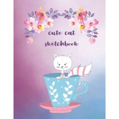Cute Sketchbook: Notebook Drawing, Painting, Doodling Or Sketching, 8.5x 11 Inch 120 Pages, Best Crayons, Colored Pencils, Watercolor Paints.
