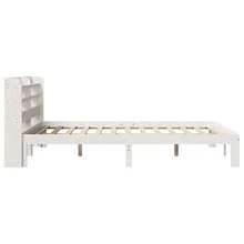 vidaXL Bettgestell Mit Kopfteil Ohne Matratze, Weiß, 140 X 190 Cm - Weiss - Übersicht 6