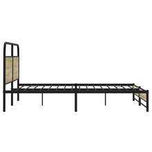 vidaXL Metallbett Ohne Matratze, Sonoma-Eiche, 180x200 Cm - Castano - Visualizzare 6
