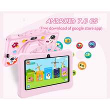 兒童電子學習平板電腦 4GB RAM+64GB ROM 7吋 4核 1.3GHz Android 13 1280x800 IPS 2MP+5MP 相機 4000mAh 大電池 支援 WiFi 遊戲 ABS 塑料+矽膠材質 - 彩色 - 查看 9