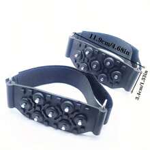 1/2/4pcs Self-Adhesive Hook And Loop Anti Slip Pads, Bicycle Tire Grips For Outdoor Sports Climbing Snow Ice Mountaineering Multi Scenario Use Essential In Winter Season, Ice Mountaineering Gear, Outdoor Sports Safety, Hook And Loop Fasteners, Winter Sports Essential, Reinforced Grip Surface, Weather Resistant Pads, Outdoor Adventurers, Winter Sports Enthusiasts, Snow Clim - Black - View 3