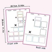 10pcs Math Arithmetic Whiteboard Multiplication Learning Tools, Suitable For 2-4 Grade Children Math Operation Thinking Training Educational Board - Multicolor - View 4