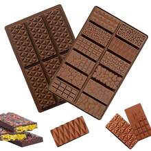 1 包迪拜巧克力棒开心果深模具，厚填充硅胶模具，用于填充 Knafeh 开心果棒大号厚糖果模具分开