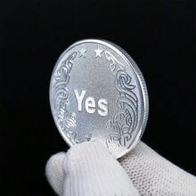 Yes/No Flip Coin | High-Quality Flip Stress Reliever | Decision Making Game Prop | Business Stress Relief Toy | Manager's Decision Making Tool | Desktop Collection Gift - Multicolor - View 9